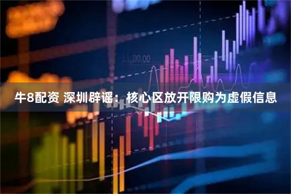 牛8配资 深圳辟谣：核心区放开限购为虚假信息