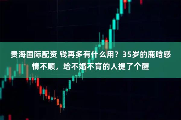 贵海国际配资 钱再多有什么用？35岁的鹿晗感情不顺，给不婚不育的人提了个醒