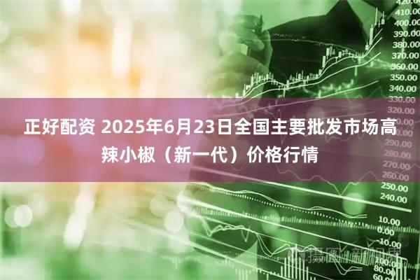 正好配资 2025年6月23日全国主要批发市场高辣小椒（新一代）价格行情